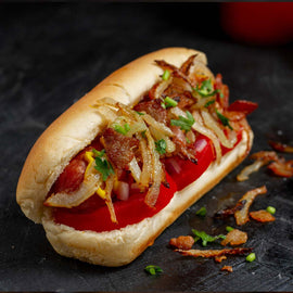 Beef Hot Dog Burger | Beef Hot Dog | Sahara Halal Gyro